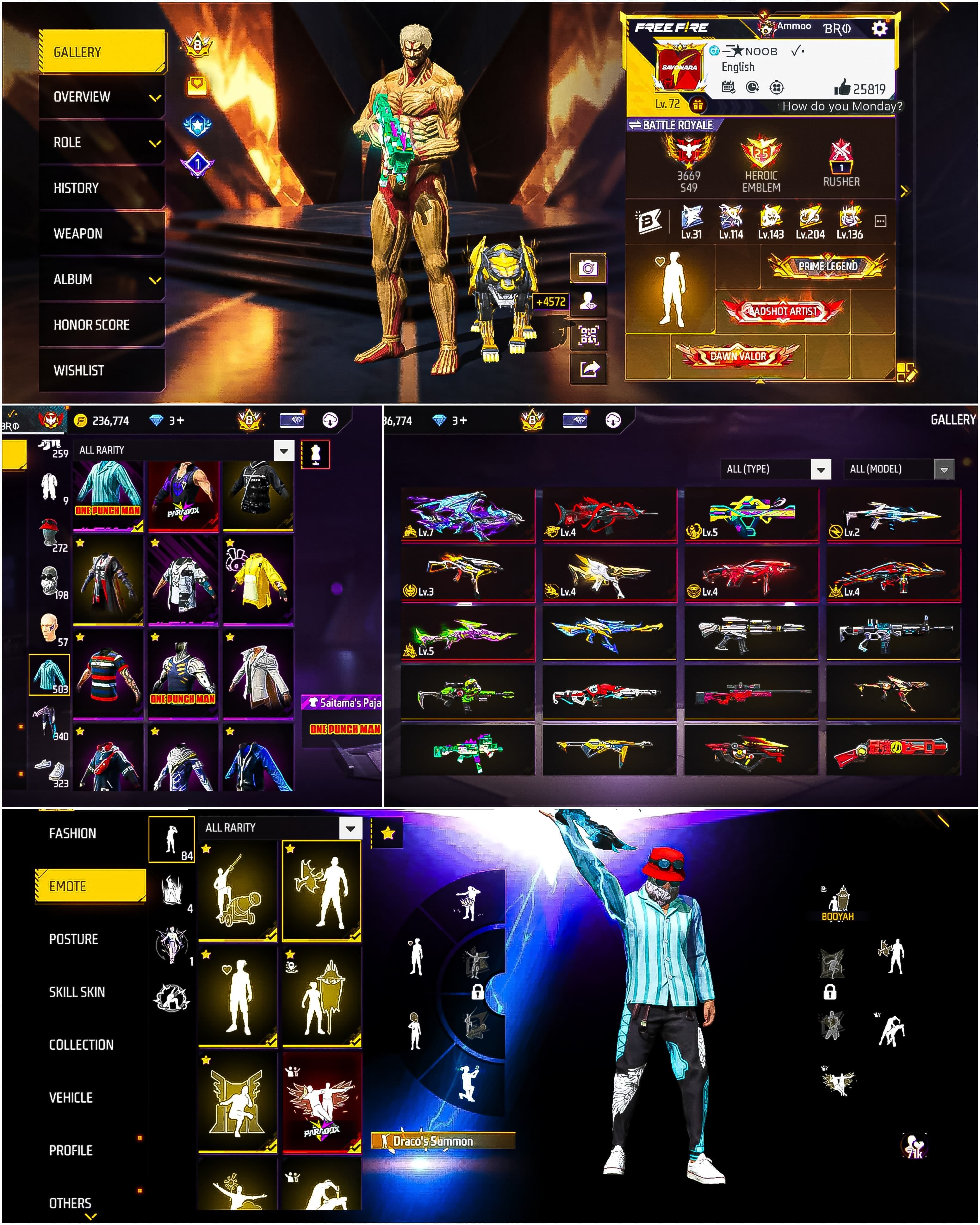 Prime 8 / Level 72 / Ak Evo Gun Max / Green Yt Pnt / Grand Prizes / Good Collection / See More.... - image 1