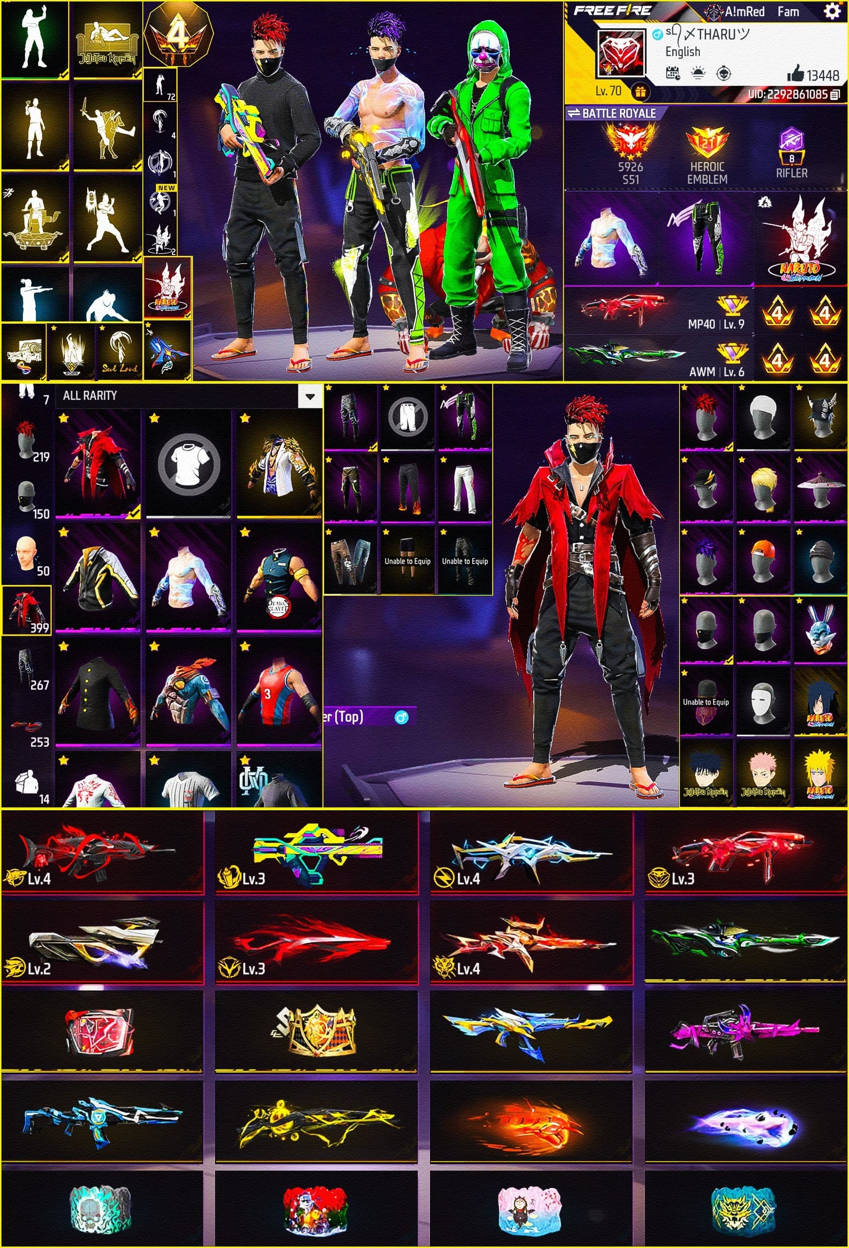 Prime 4 / Level 70 / Green Criminal / Green Yt / Blue Shade / Black Jersey / See More.... - image 1