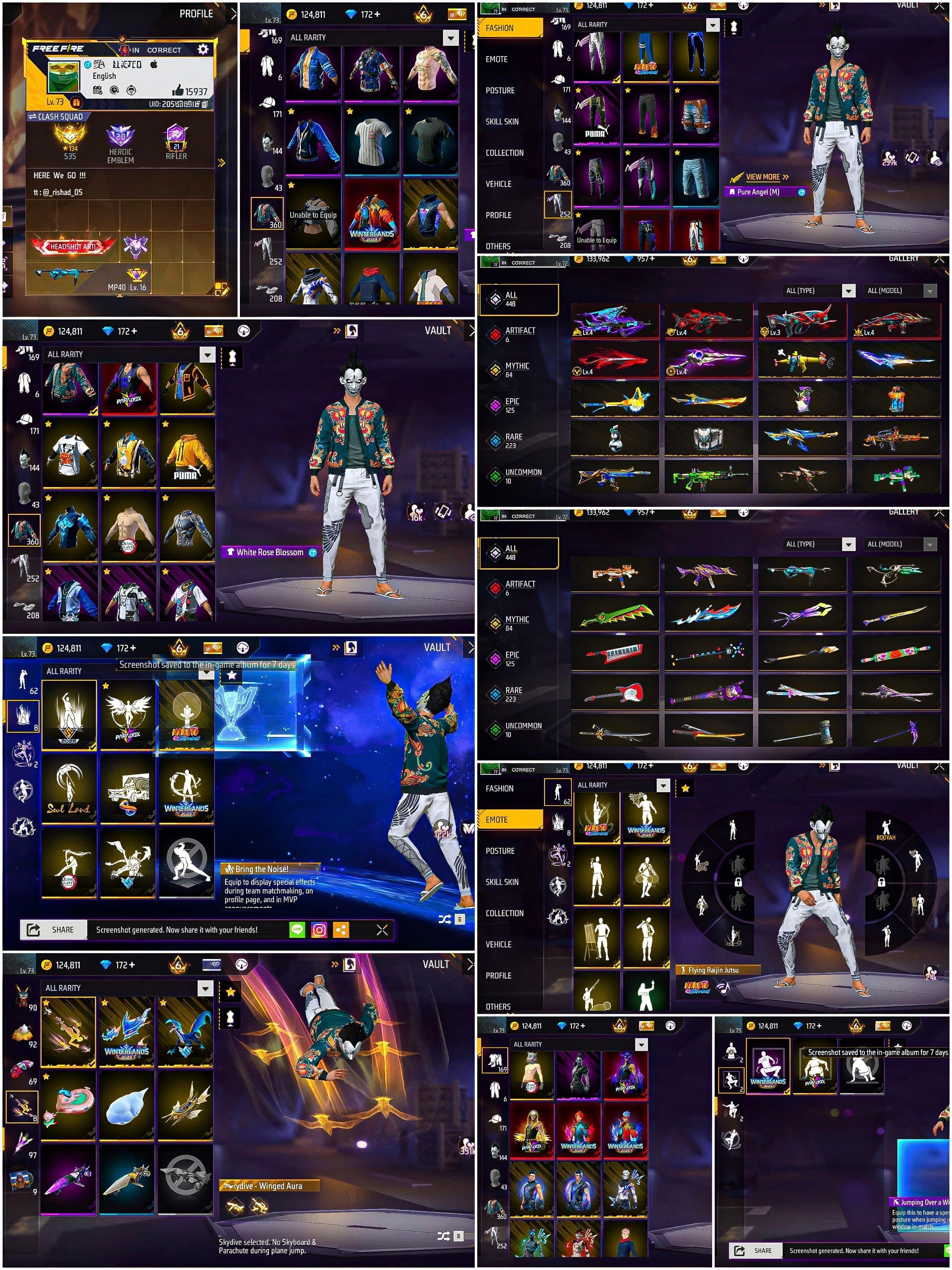 Prime 6 / Level 73 / 6 Evo Gun / Joker Bundle / Blue and White Yt Pant / See More.... - image 1