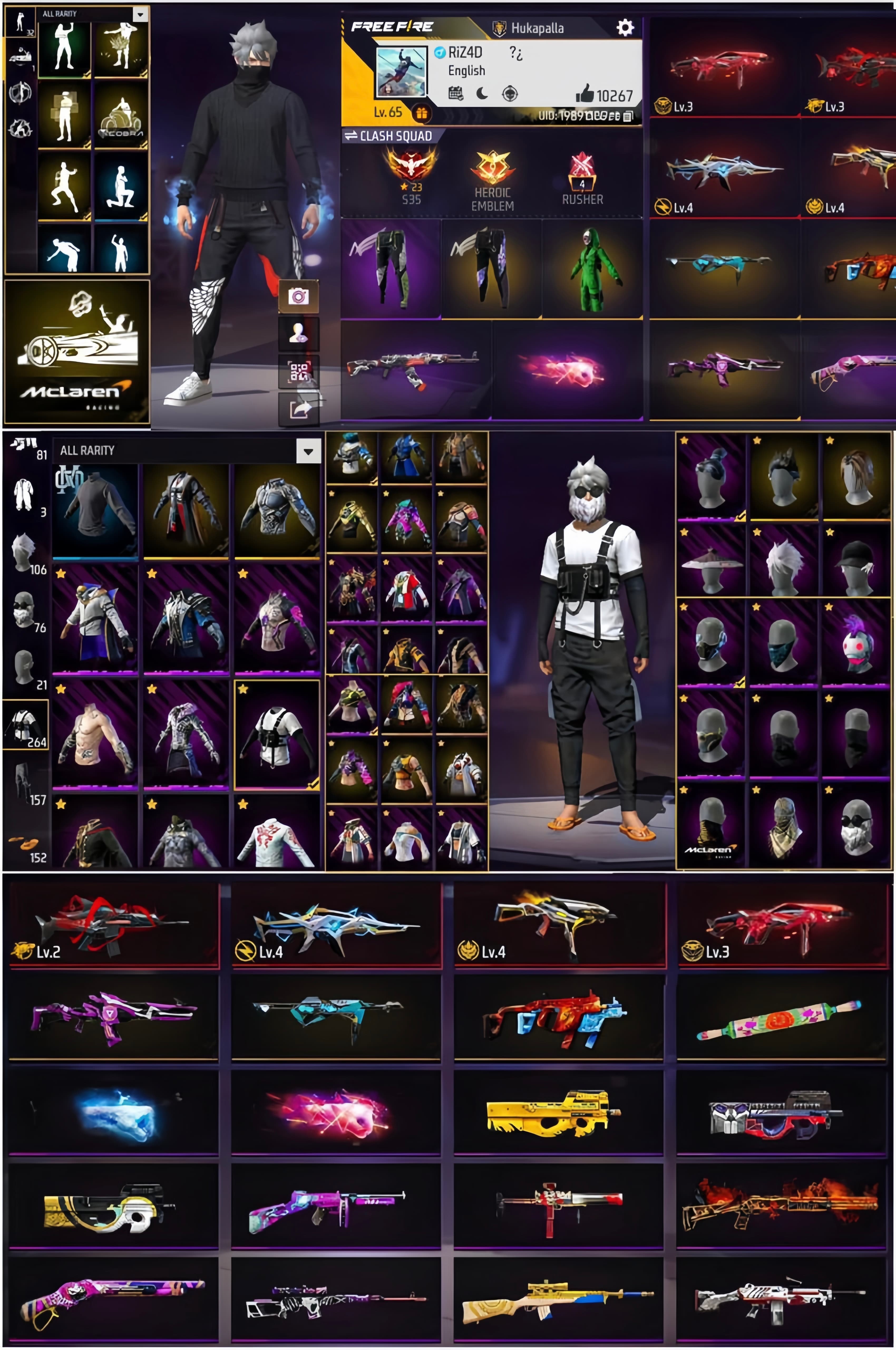 Prime 6 / Level 65 / 4 Evo Gun / Black Jersey / Red Yt / Rapper Underworld / 2 Fist Skin / See More.... - image 1