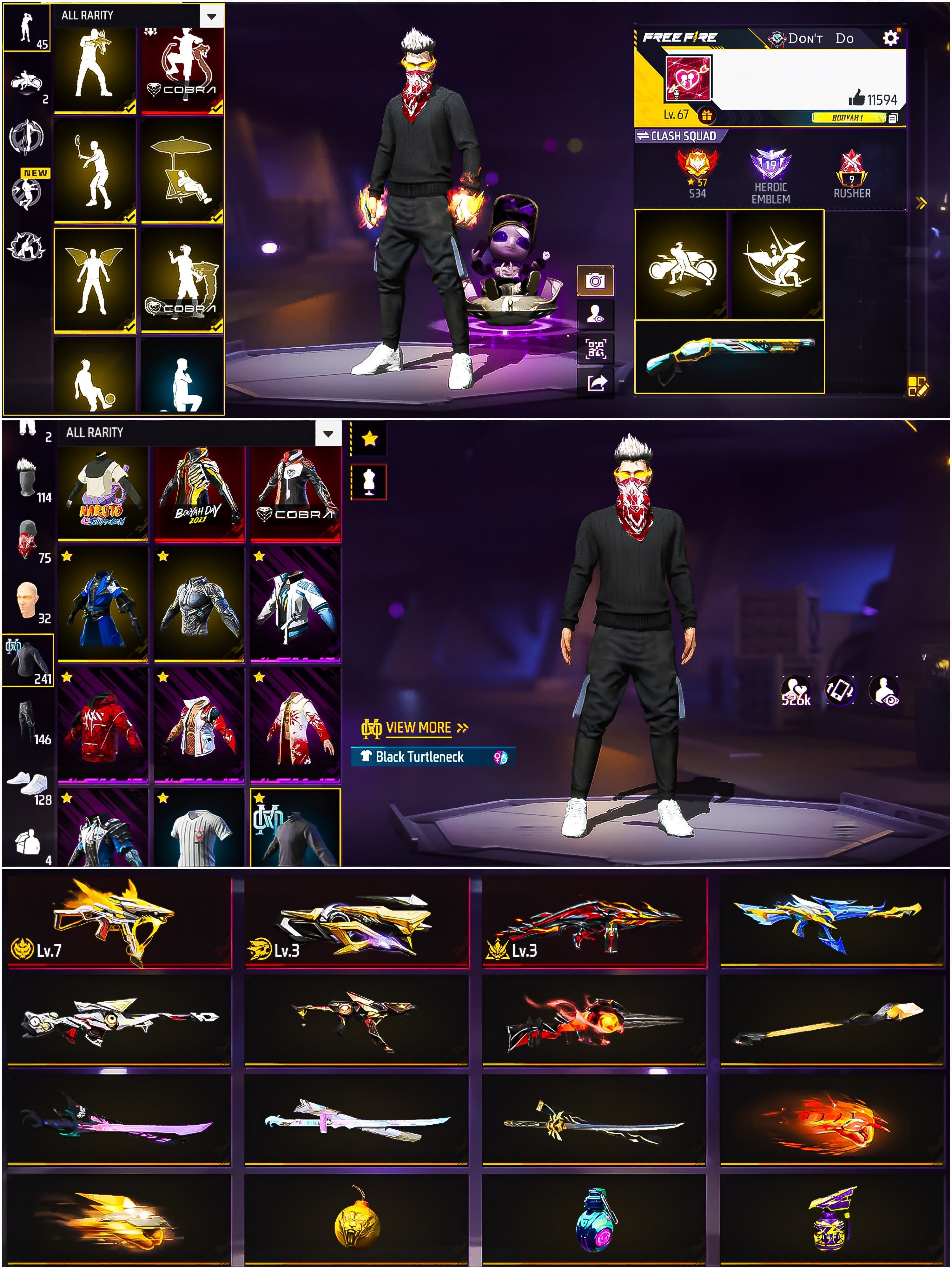 Prime 5 / Level 67 / Ump Evo Gun Max / 3 Evo Gun Have / Cobra Bundle / Booyah Bundle / See More.... - image 1