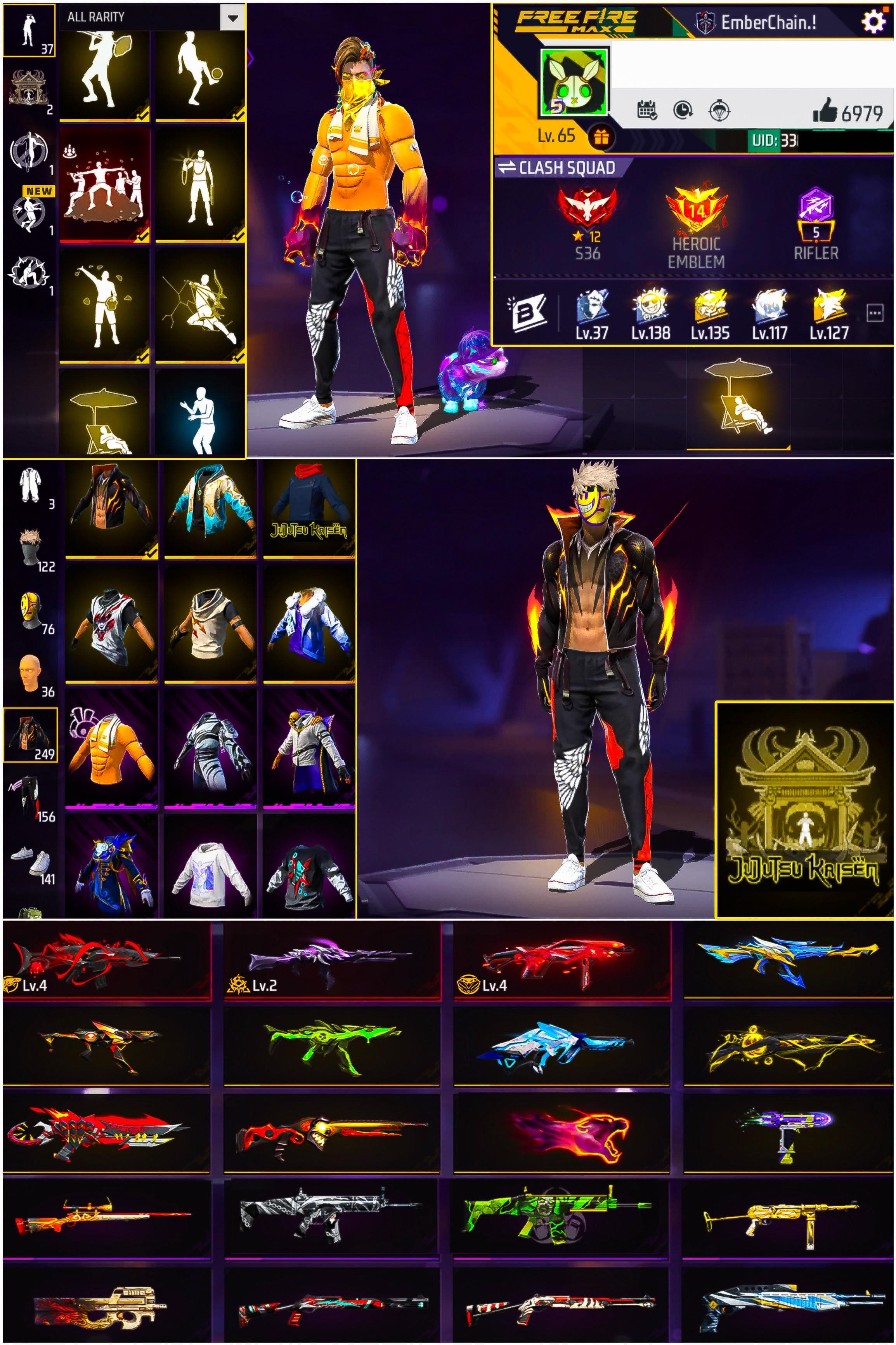 Prime 4 / Level 65 / 3 Evo Gun / Red Yt Pant / One Fist Skin / Normal Good Collection / See More.... - image 1
