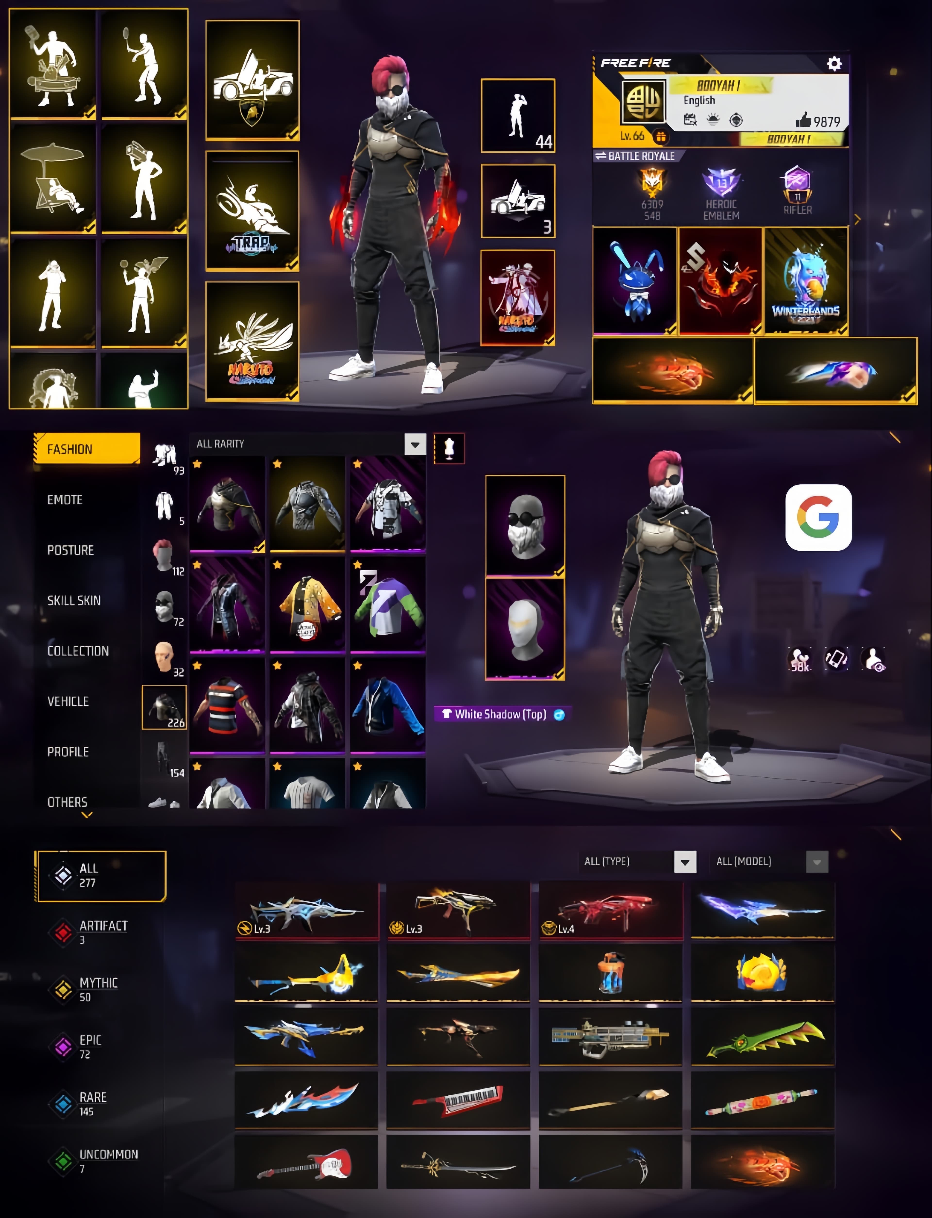 Prime 4 / Level 66 / 3 Evo Gun / Imote 44 / Lobby Animation 3 / 2 Fist Skin / Good Collection / See More.... - image 1