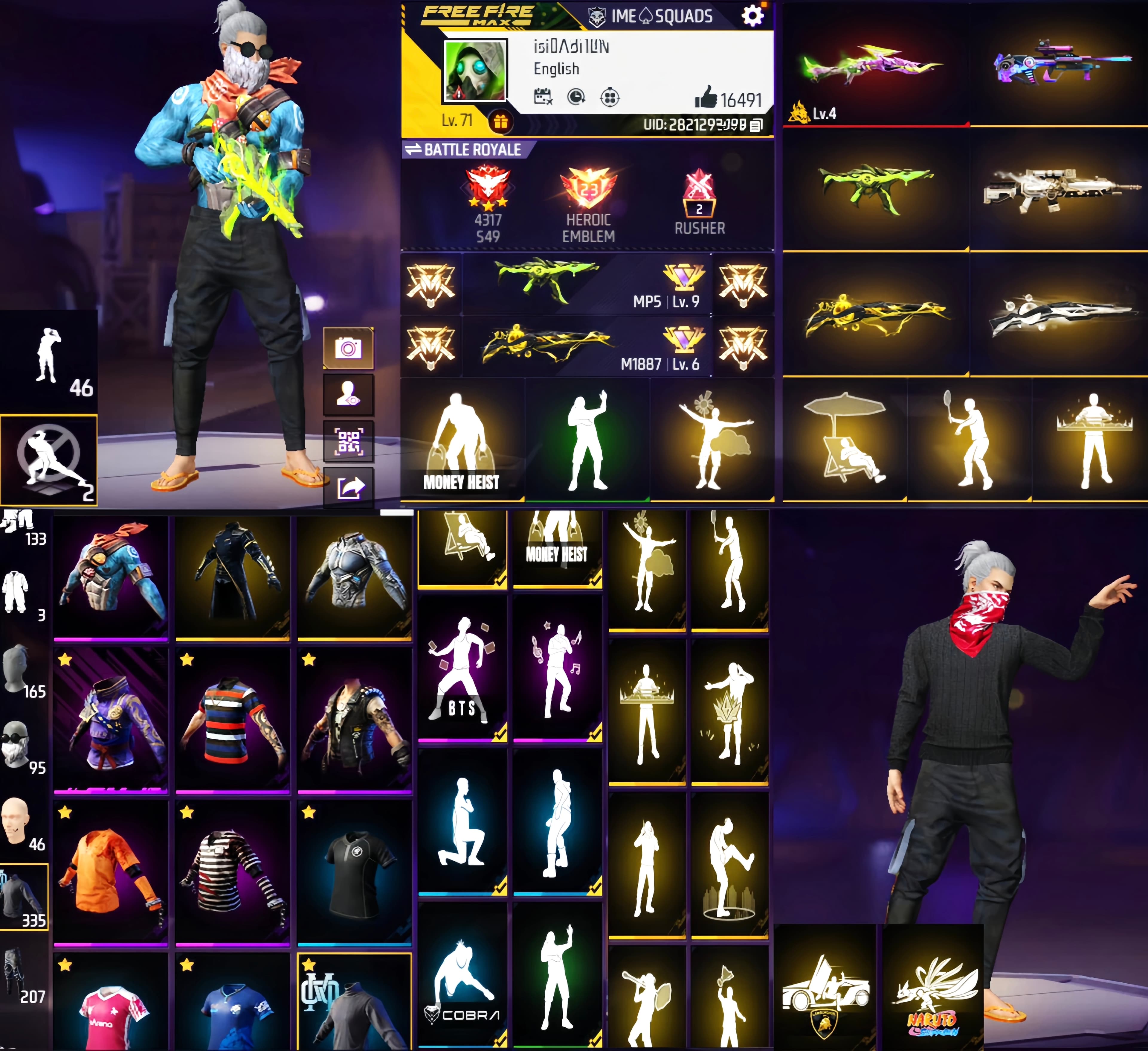 Prime 4 / Level 71 / 1 Evo Gun / Black Jersey / Bunny Bundle / Lol Imote / Good Collection / See More.... - image 1