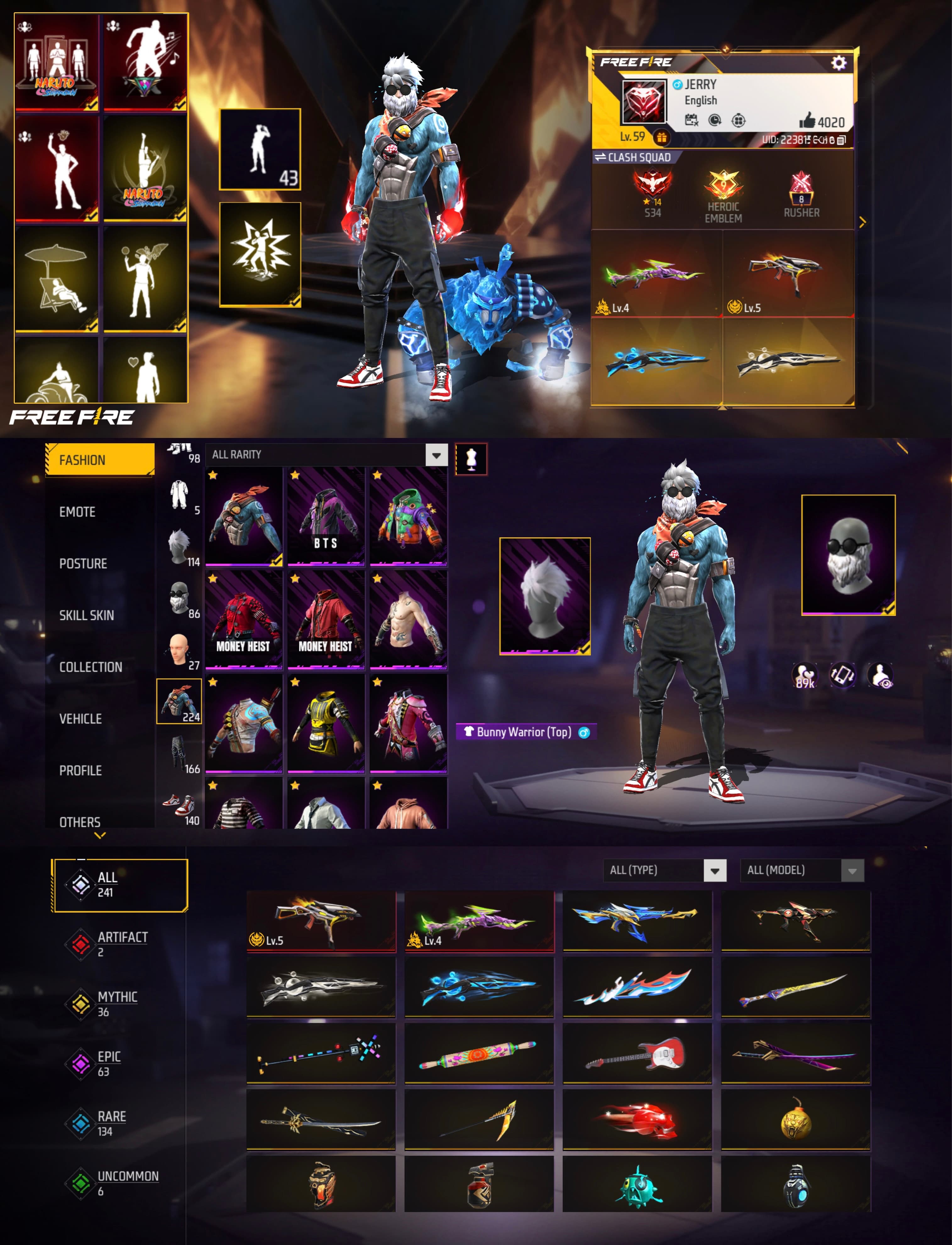 Prime 3 / Level 59 / 2 Evo Gun / One Fist Skin / Good Bundles / Good Collection / See More.... - image 1